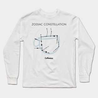 Zodiac constellation Coffeeous. Coffee illustration. Long Sleeve T-Shirt